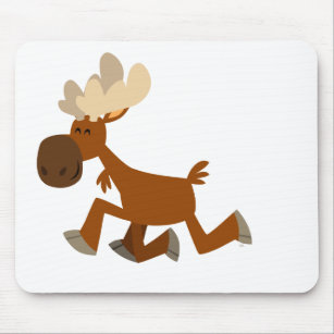 Cute Cartoon Merry Moose Mousepad