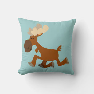 Cute Cartoon Merry Moose Pillow