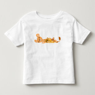 Cute Cartoon Mum Lion and Cubs Children apparel Toddler T-shirt