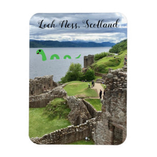 Cute Cartoon Nessie Loch Ness Monster, Scotland Magnet