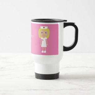 Cute Cartoon Nurse Personalized Travel Mug