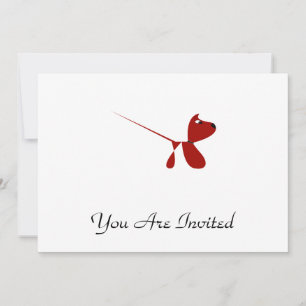 Cute Cartoon of Puppy dog Invitation