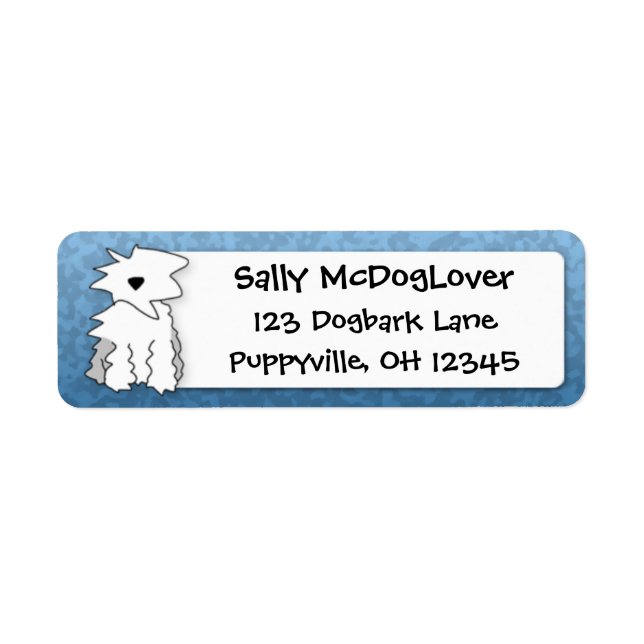 Cute Cartoon Old English Sheepdog (Front)