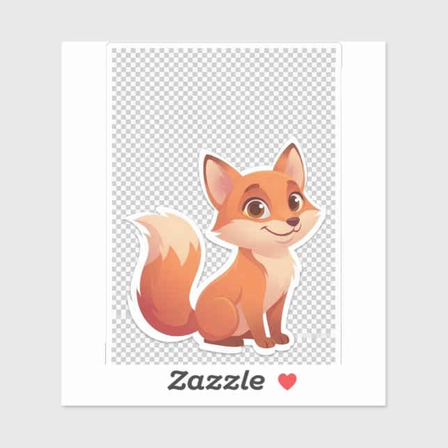 Cute Cartoon Orange Fox (Sheet)