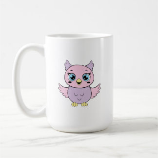 Cute cartoon owl coffee mug