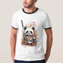 Cute Cartoon Panda Samurai | Unique Graphic Design