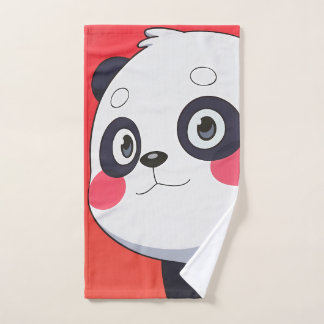 Cute Cartoon Panda Serviette à main pour le plaisi