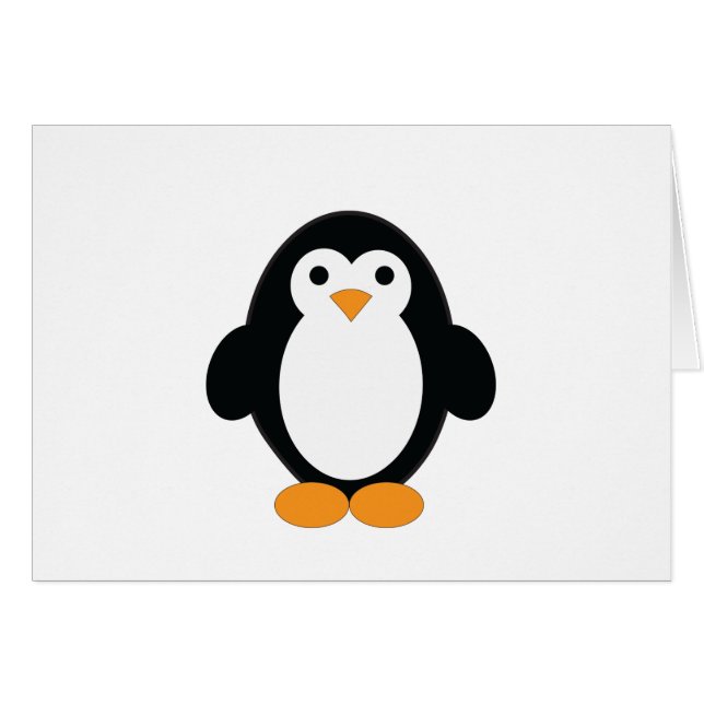 Cute Cartoon Penguin (Front Horizontal)