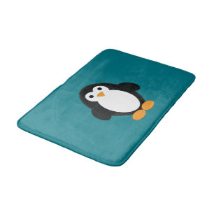 Cute Cartoon Penguin Bath Mat