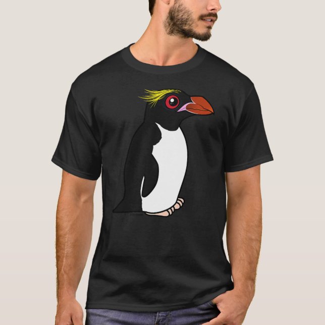 Cute Cartoon Penguin Bird  Macaroni Penguin Birdor T-Shirt (Front)