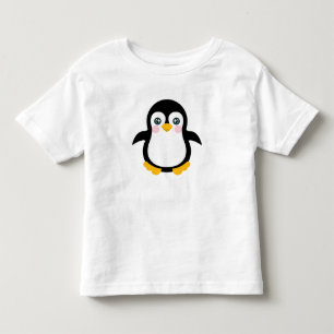 Cute Cartoon Penguin Design Toddler T-shirt