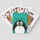 cute cartoon penguin emerald and black
