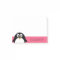Cute Cartoon penguin Illustration Hot Pink Black