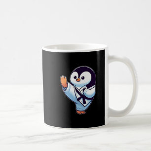 Cute Cartoon Penguin Karate Martial Arts Coffee Mug