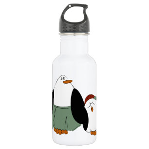 Cute Cartoon Penguins 532 Ml Water Bottle