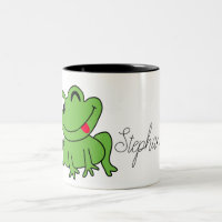 Cute Cartoon Personalized Green Frog
