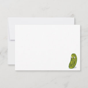 Cute Cartoon Pickle Blank Card