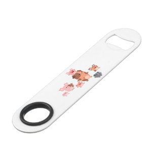 Cute Cartoon Pig Family Bottle Opener Speed Bottle Opener