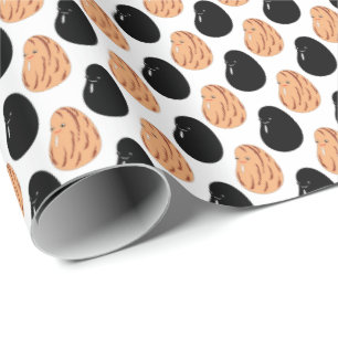 Cute Cartoon Pinto and Black Beans  Wrapping Paper