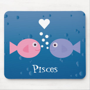 Cute Cartoon Pisces Fish Custom Mouse Pad
