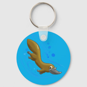 Cute Cartoon Platypus Keychain
