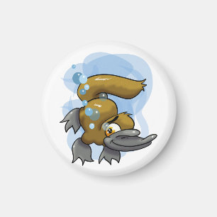 Cute Cartoon Platypus Magnet