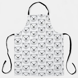 Cute Cartoon Polar Bear Apron