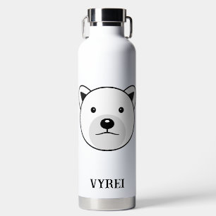 Cute Cartoon Polar Bear Water Bottle