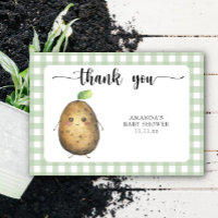 Cute cartoon potato baby shower thank you
