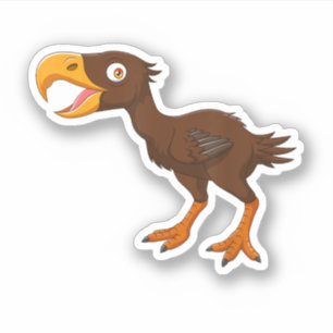 Cute Cartoon Prehistoric Animals Terror Bird 