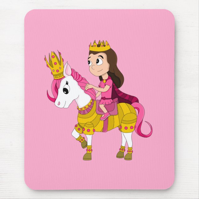 Cute cartoon princess mouse pad (Front)