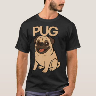 Cute Cartoon Pug T-Shirt