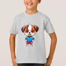 Cute Cartoon Puppy Soccer Player