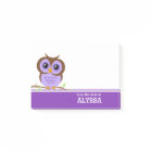 Cute Cartoon Purple Owl