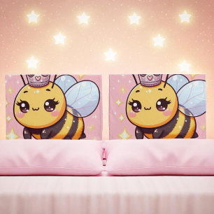 Cute Cartoon Queen Bee Pillowcase