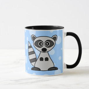 Cute Cartoon Raccoon Mug