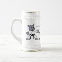 Cute cartoon rhino kung fu cartoon