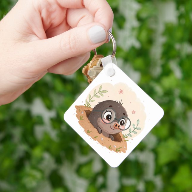 Cute Cartoon Rodent Keychain (Hand)