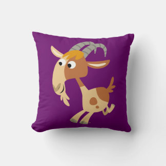 Cute Cartoon Running Goat Pillow