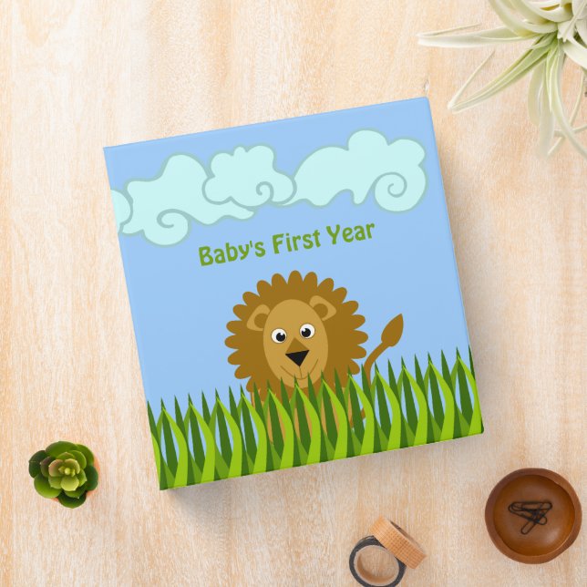 Cute Cartoon Safari Animaux 1,5 Pouces Classeur (In Situ)