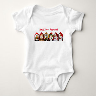 Cute Cartoon Santa Christmas Baby Bodysuit
