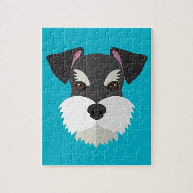 Cute Cartoon Schnauzer! Jigsaw Puzzle (Vertical)