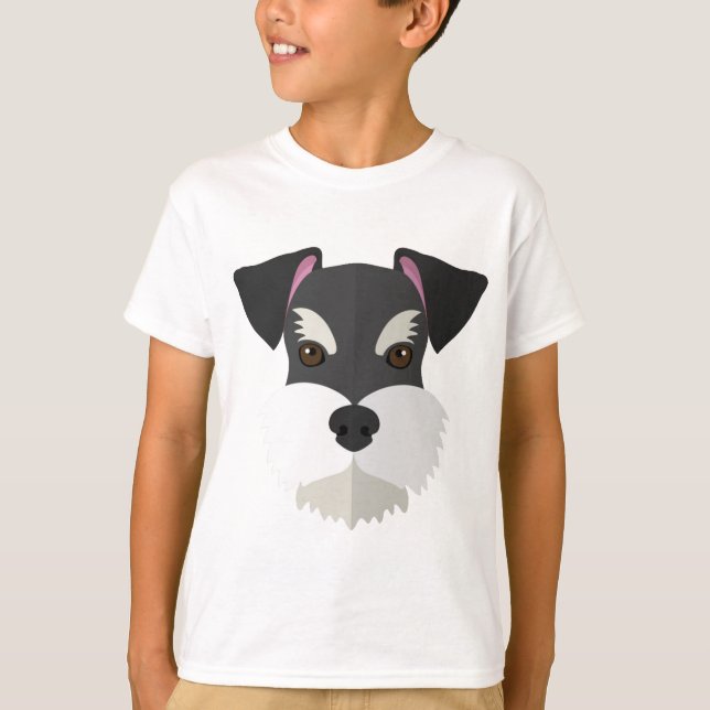 Cute Cartoon Schnauzer! T-Shirt (Front)