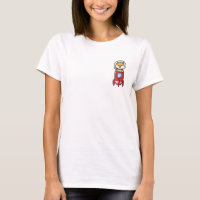 Cute Cartoon Shiba Inu Astronaut Riding Red Rocket