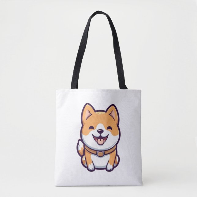 Cute Cartoon Shiba Inu  Tote Bag (Front)