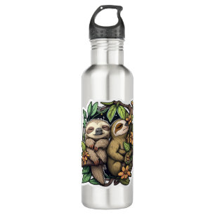 Cute cartoon sloth 710 ml water bottle