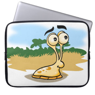 Cute Cartoon Slug Laptop Sleeve
