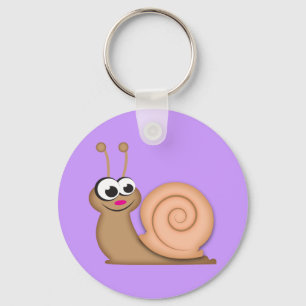 Cute Cartoon Snail Keychain