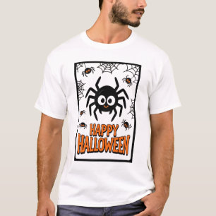 Cute Cartoon Spider Happy Halloween T-Shirt