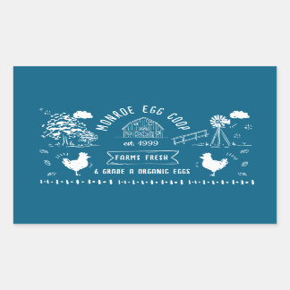 Cute Cartoon Style Doodle Rustic Egg Carton Sticker